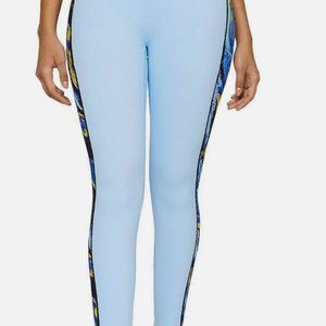 Ploy leggings Blue/Yellow Size S Women Active Yoga Pants/ Running.